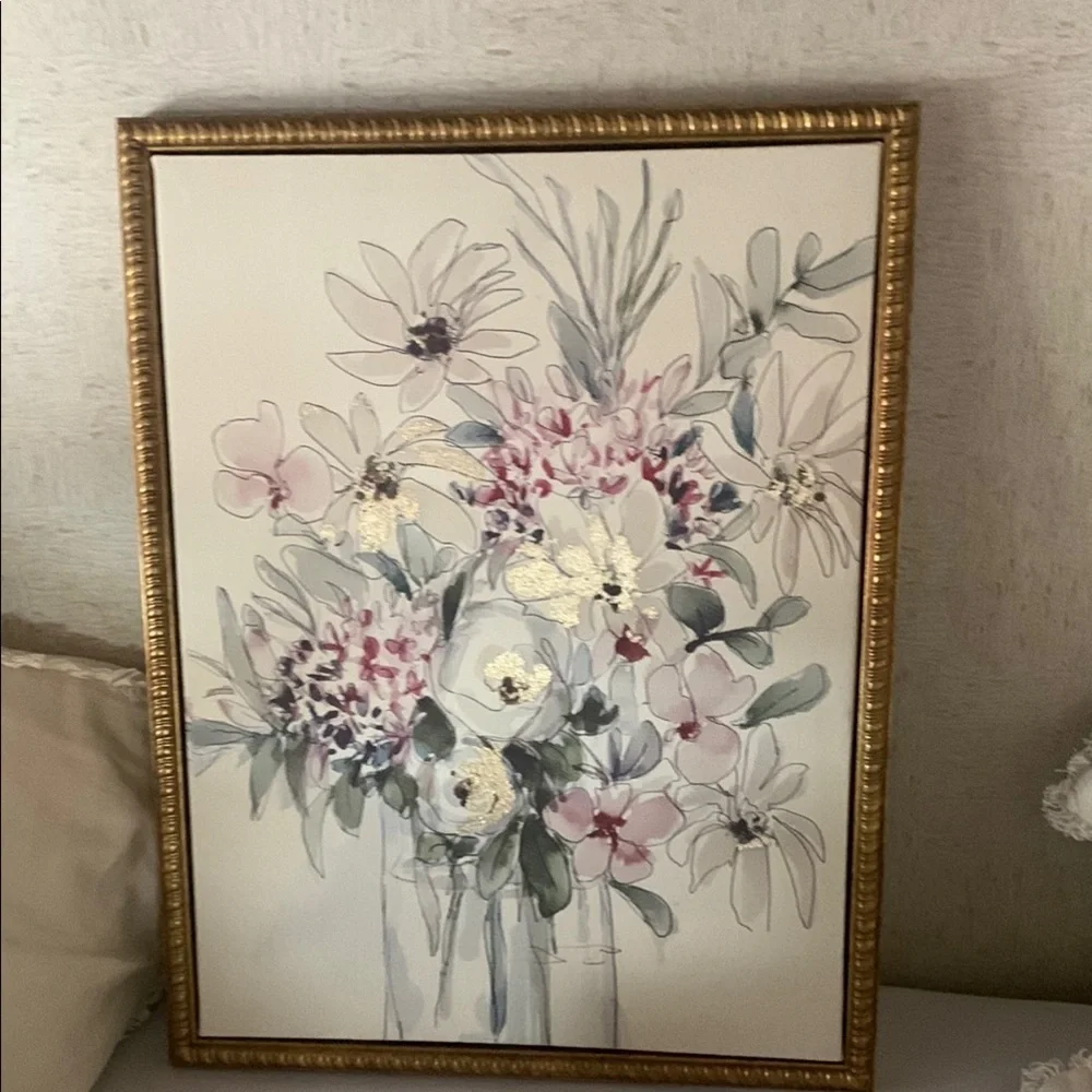 Wall art Floral‎ golf frame golf leaf home decor